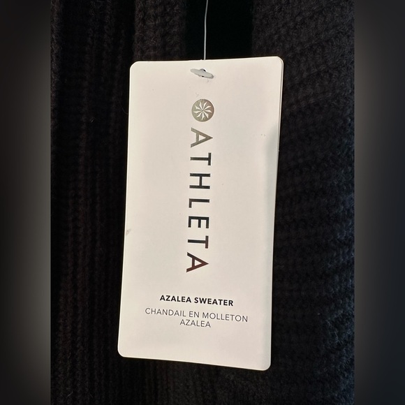 MERINO EXTRA FINE WOOL CASHMERE Wrap Turtleneck Small ATHLETA Azalea Sweater NWT - Picture 5 of 14